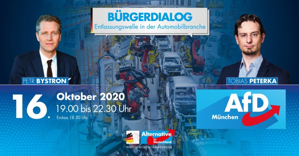Bürgerdialog_Bystron+Peterka_Entlassungswelle_Automobilindustrie
